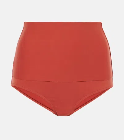 Eres Gredin High-rise Bikini Bottoms In Neutrals
