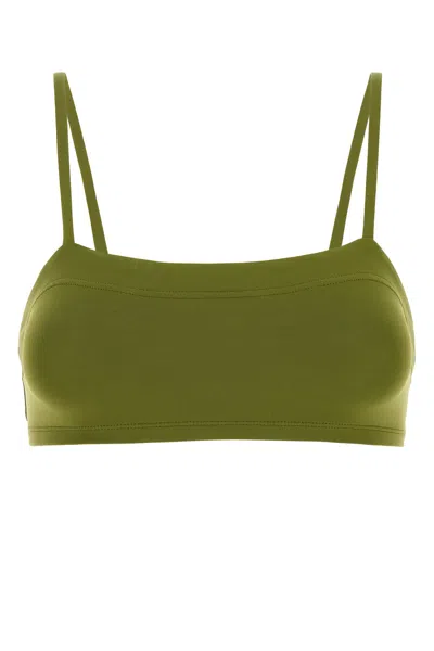 Eres Green Stretch Nylon Azur Bikini Top