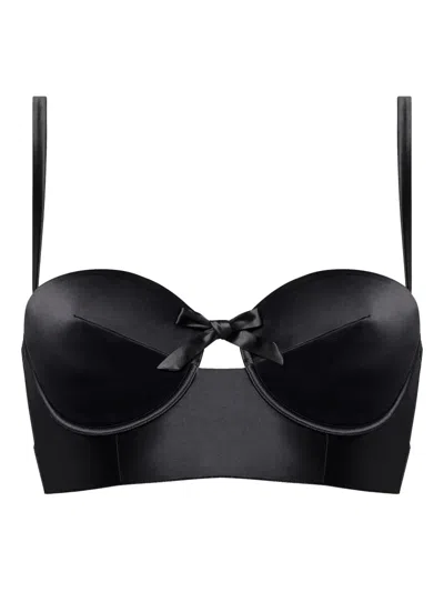 Eres Greta Bow-detail Bra In Black