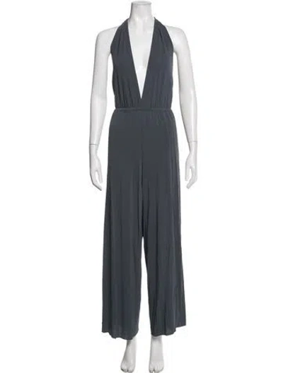 Pre-owned Eres Halterneck Jumpsuit In Grey