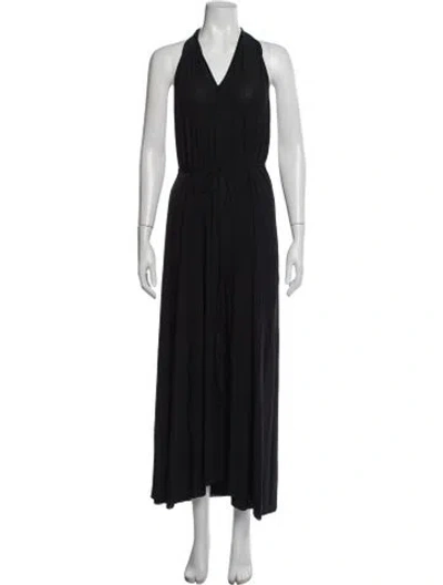 Pre-owned Eres Halterneck Long Dress In Blue