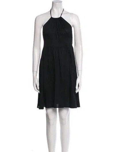 Pre-owned Eres Halterneck Midi Length Dress In Black