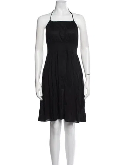 Pre-owned Eres Halterneck Mini Dress In Black