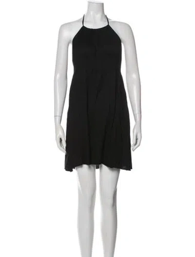 Pre-owned Eres Halterneck Mini Dress In Blue