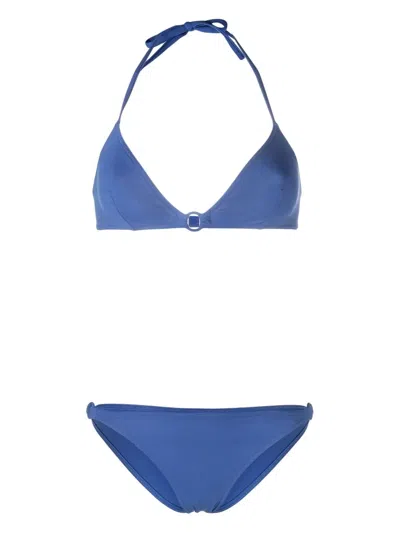 Eres Halterneck Tie Fastening Bikini In Blau