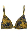 Eres Hamac Triangle Bikini Top Adjustable Straps Tropical In Multi