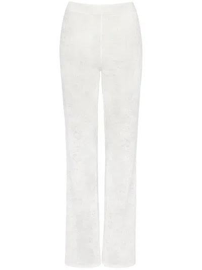 Eres Harmonie Heart-lace Trousers In White