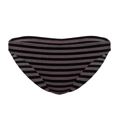 Eres Hasard Back Slip Plage Noir/dore In Black