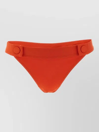 Eres Heritage Bikini Briefs High Cut Leg In Orange