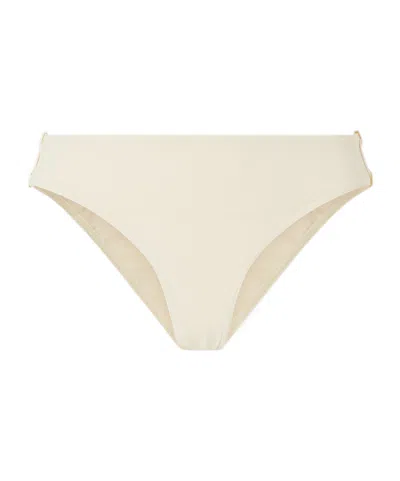 Eres High Cut Bikini Bottoms In White