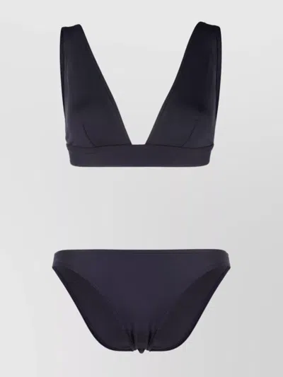 Eres High-cut Leg V-neck Bikini In Blue