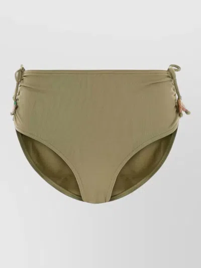 Eres High Waist Stretch Nylon Christie Bikini Bottom In Brown