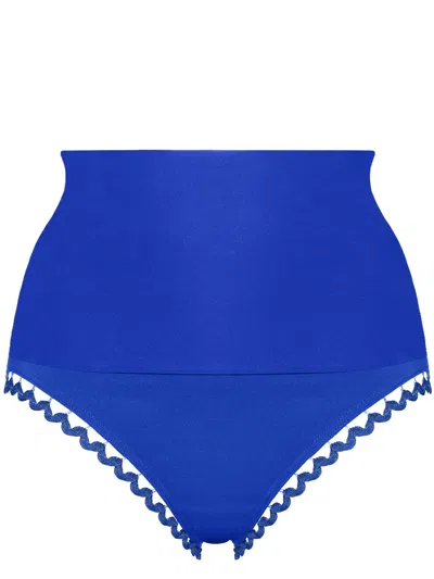 Eres Hit High-waisted Bikini Bottoms In Blue