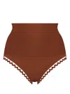 Eres Hit High-waisted Bikini Bottoms In Brown