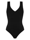 Eres Hold Up Low-back One-piece Swimsuit In Black