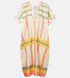 Eres Berlingot Printed Silk-twill Kaftan In White