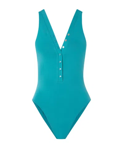 Eres Icone One-piece Swimsuit In Turquoise