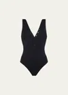 ERES ICONE SNAP-FRONT ONE-PIECE SWIMSUIT