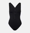 Eres V-neck Icone Swimsuit In Black