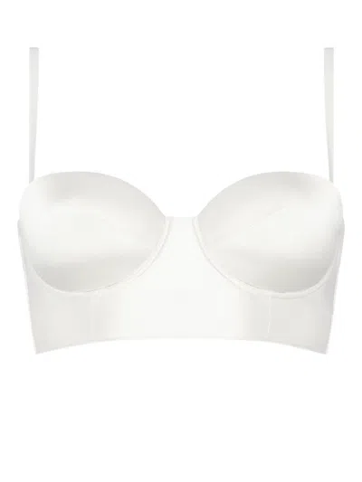 Eres Idylle Padded Bustier Bra In White