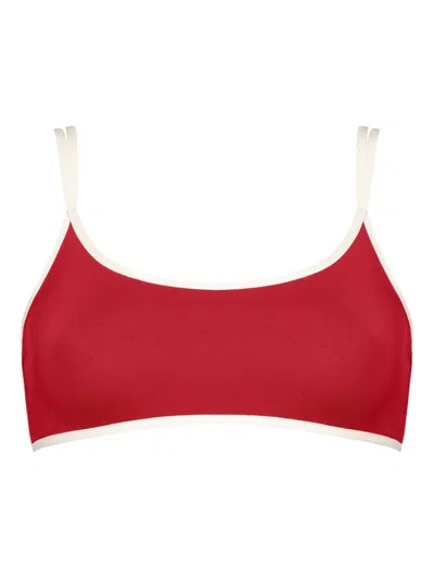 Eres Iman Bikini Top In Red