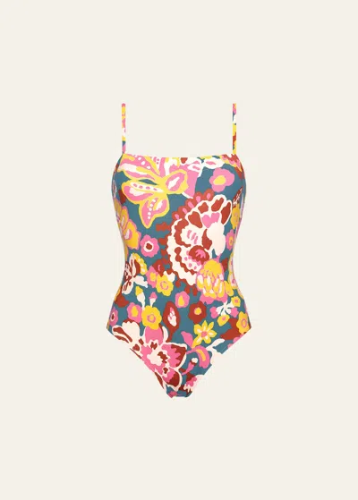 Eres Imprime Flower Power Cajou One-piece Swimsuit