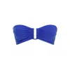 Eres Show Bandeau Bikini Top In Blue