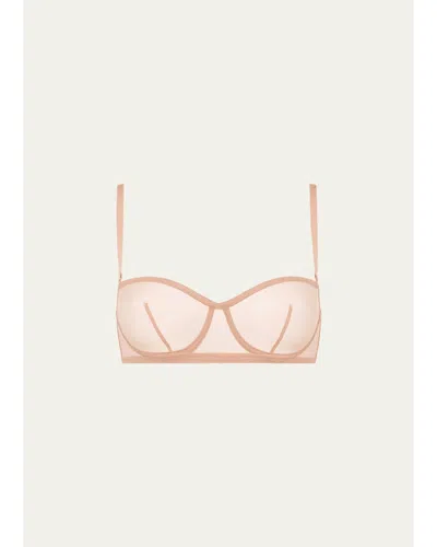 Eres Indiscrete Convertible Stretch Tulle Bra In Make Up