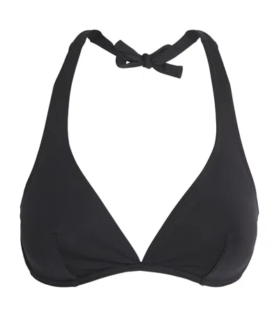 Eres Initiale Underwired Halterneck Bikini Top In Black