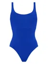 Eres Asia Low-back Roundneck One-piece Swimsuit In Indigo