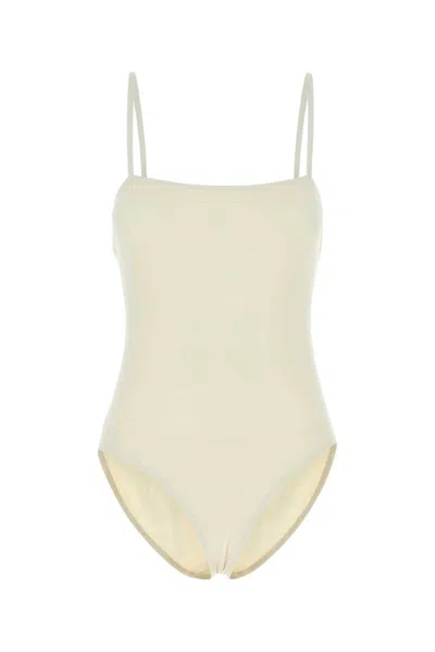 Eres Ivory Stretch Nylon Aquarelle Swimsuit In Neutral