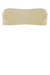 Eres Stretch Nylon Bandeau Premiere Bikini Top In Brown