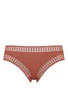 Eres Gabby Graphic Tanga Briefs In Brown
