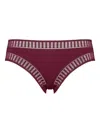 Eres Jacky Graphic-lace Briefs In Brown