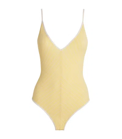 Eres Jacquard Lounge Swimsuit In Yellow