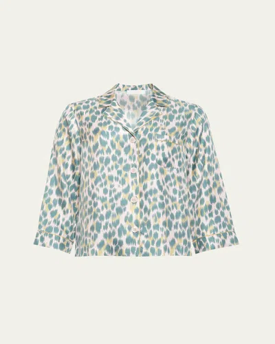 ERES JAGUAR-PRINT SILK SHIRT