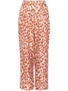 Eres Jaragua Cropped Abstract-print Lounge Pants In Brown