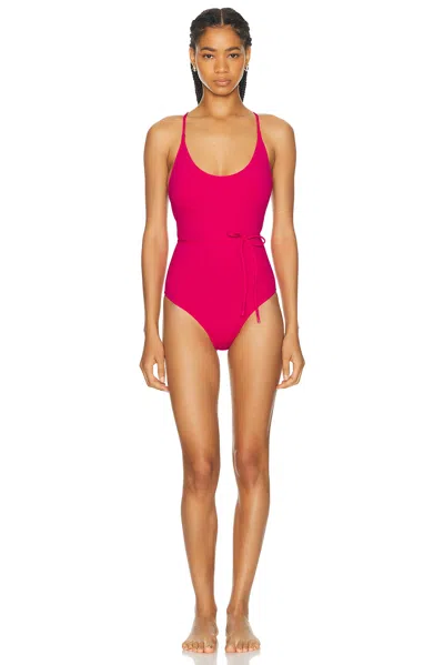 Eres Aquarelle One Piece Swimsuit In Grenadine