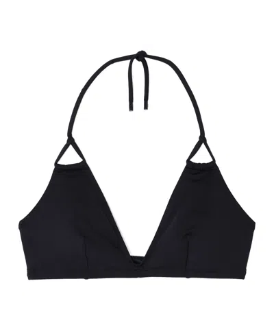 Eres Java Remix Lace-up Backless Bikini Top In Black