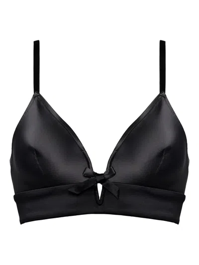 Eres Jean Bow-detail Triangle Bra In Black