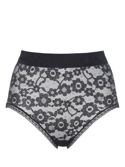 Eres Joyeuse High-waist Lace Briefs In Ultra