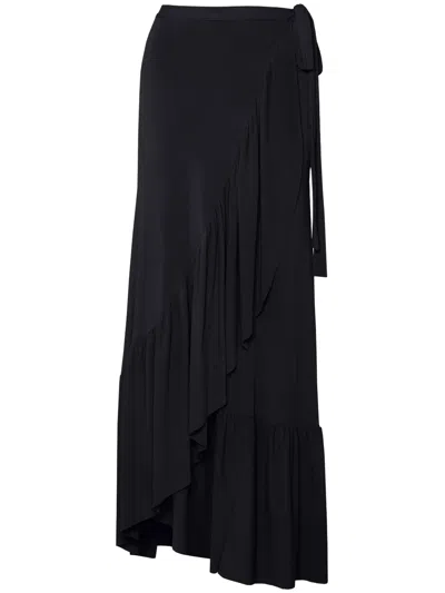 Eres Julia Ruffled Wrap Skirt In Black