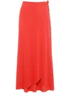 Eres Julieta Draped Midi Skirt In Red