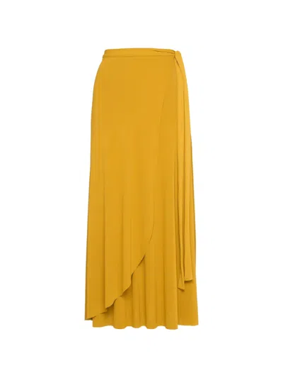 Eres Julieta Maxi Skirt In Yellow