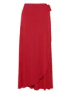 Eres Julieta Wrap-effect Beach Skirt In Red