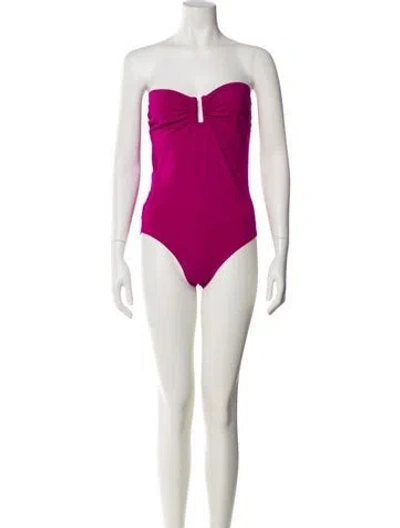 Pre-owned Eres Keyhole Accent One-piece W/ Tags In Multi