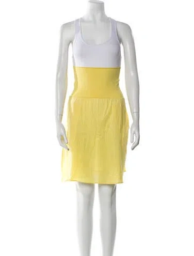 Pre-owned Eres Knee-length Skirt In Yellow