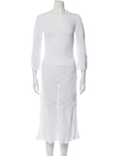 Pre-owned Eres Lace Pattern Cover-up In White