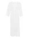 Eres Lactée Lace-trim Maxi Robe In White
