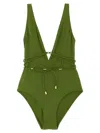 Eres V-neckline Swimsuit With Waist Tie Detail
